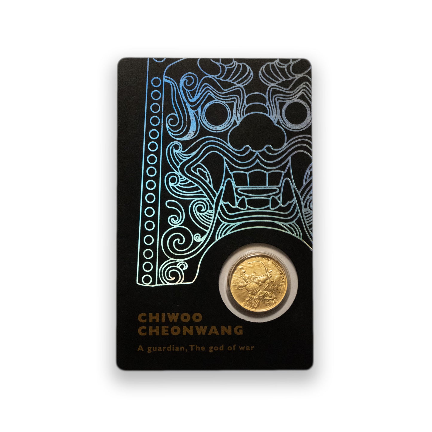 1/10 oz Chiwoo Cheonwang Gold Medallion (Black Assay) – .9999 Fine Gold | KOMSCO