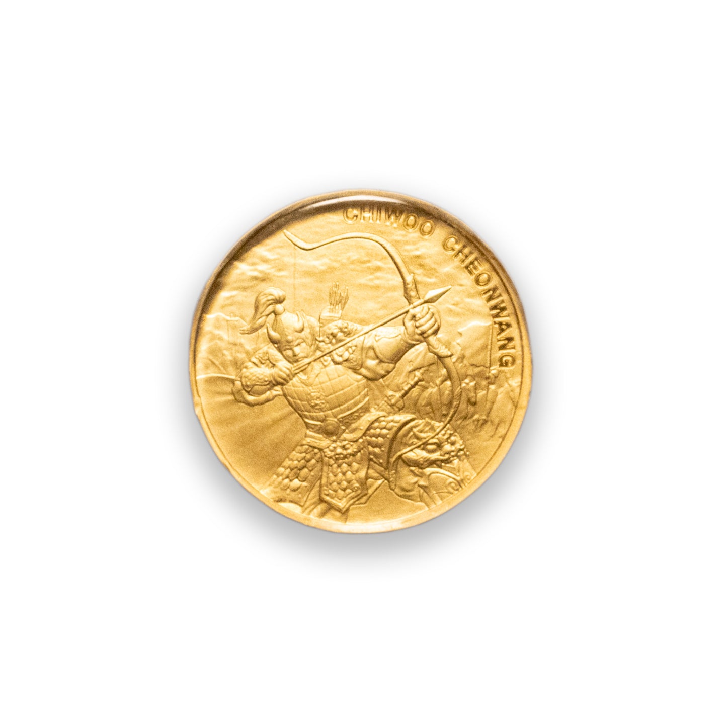 1/10 oz Chiwoo Cheonwang Gold Medallion (Black Assay) – .9999 Fine Gold | KOMSCO
