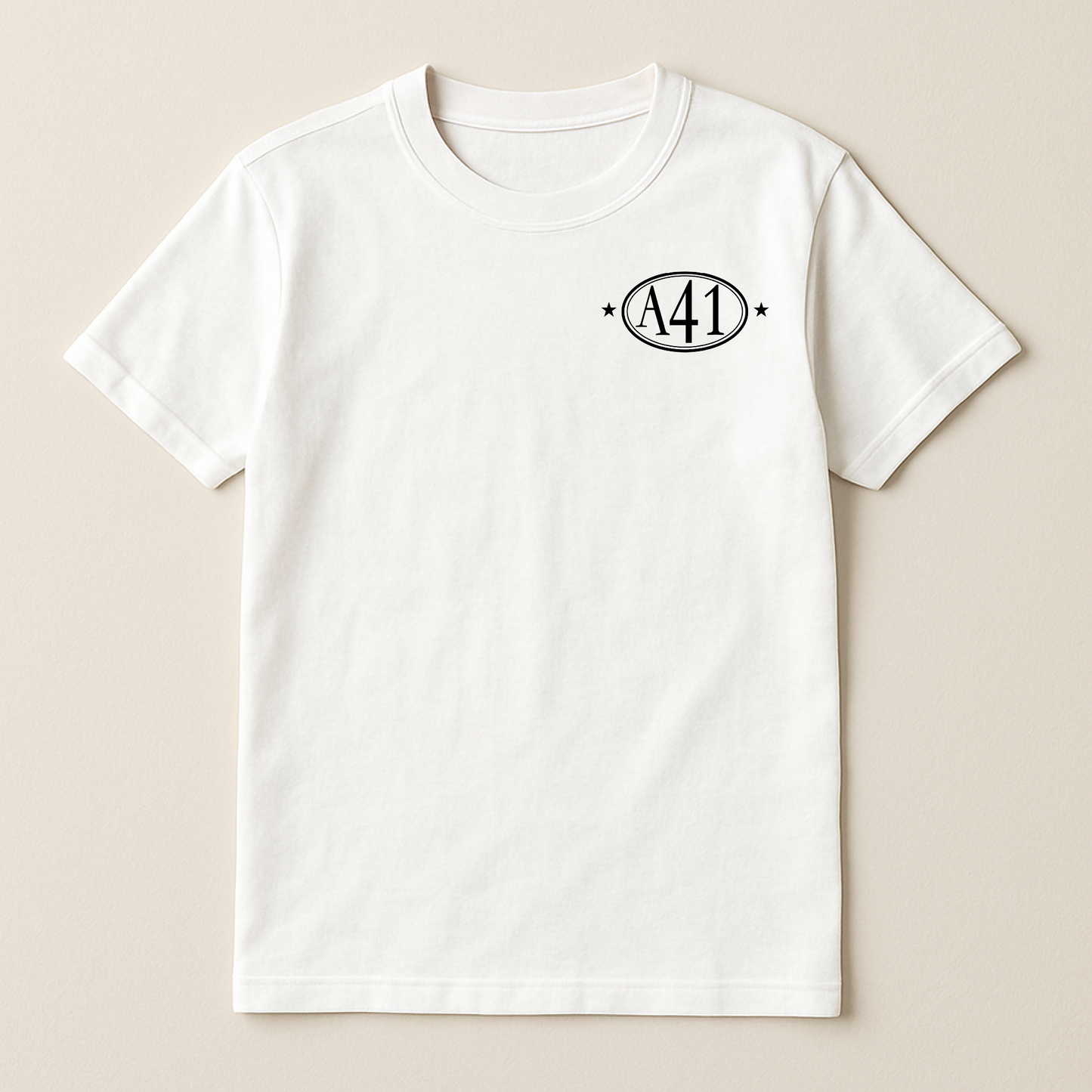SIMULACRA – AREA 41 White Tee (Black Print)