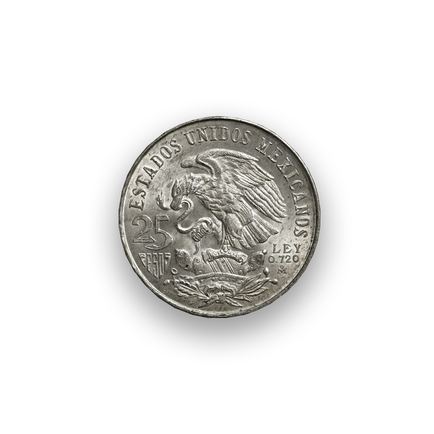 🏅 1968 25 Peso Mexican Olympic Silver Coin — AU+ | .720 Fine Silver | Mexico City Mint (Varied Condition)