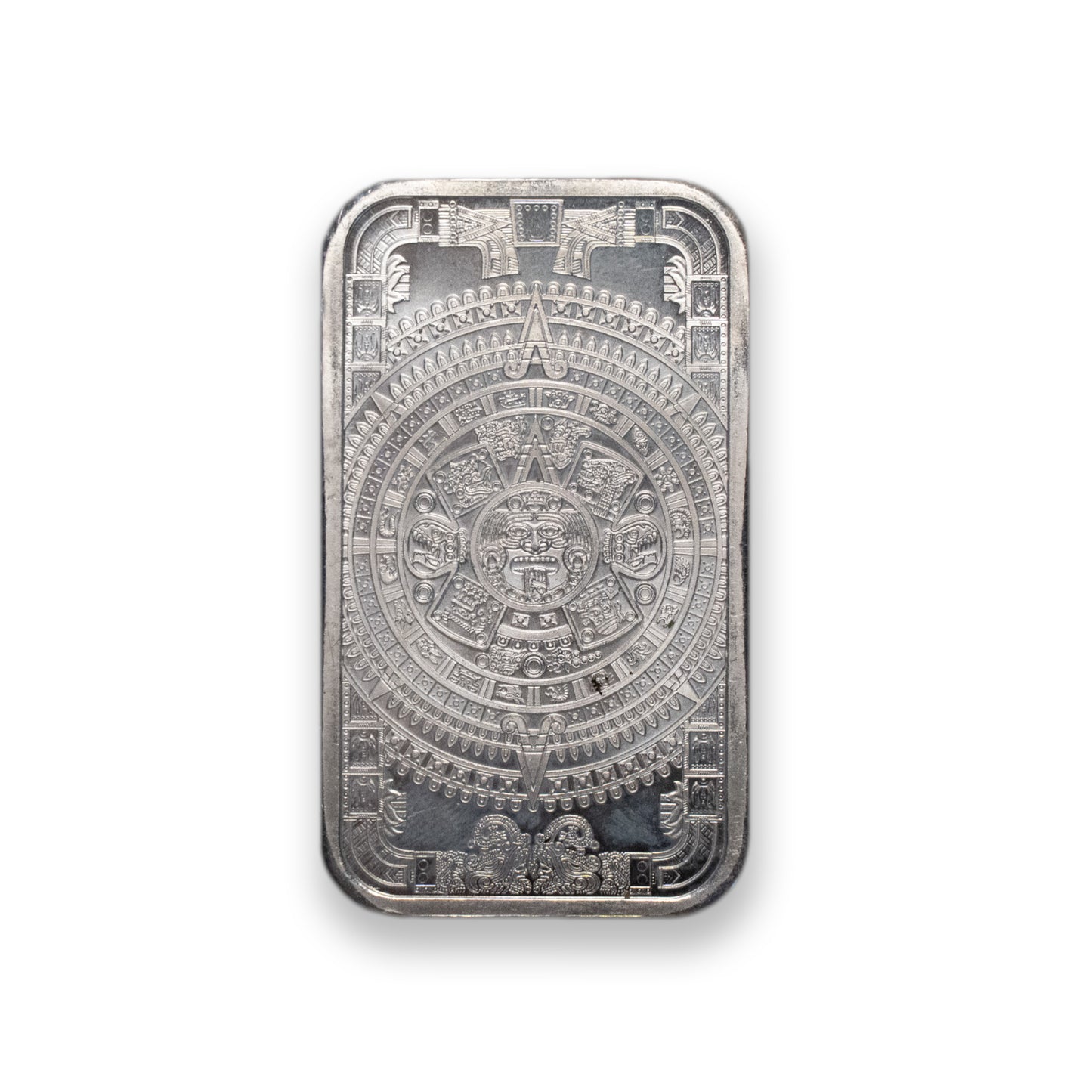 1 oz Aztec Calendar Silver Bar – .999 Fine Silver | Golden State Mint